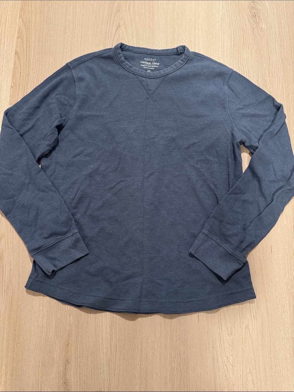 Sonoma Blue Thermal Crewneck Long Sleeve Shirt